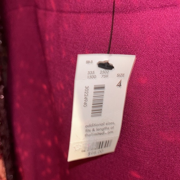 The Limited plum Sheath dress Size 4 - Picture 7 of 7